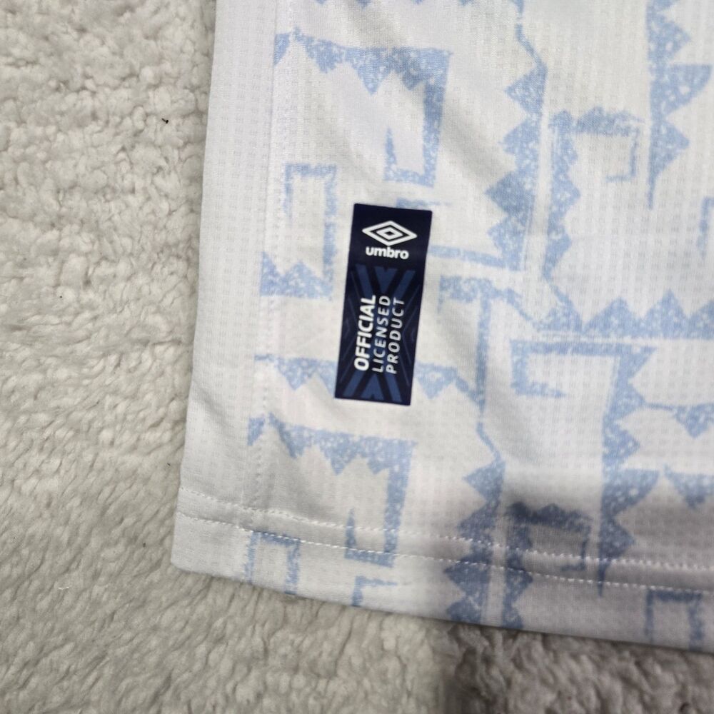 $110 Umbro El Salvador Mens XL Away 23/24 Long Sleeve Soccer Jersey Kit - Picture 4 of 8